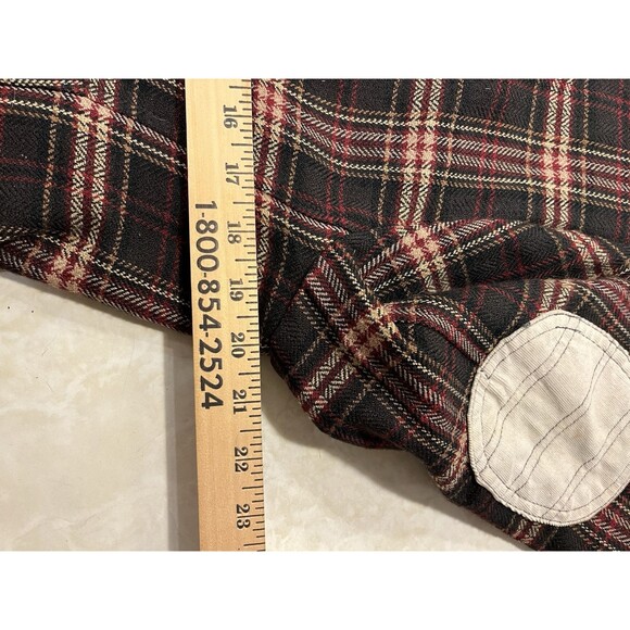 Vintage Y2K Rampage Plaid Blazer Jacket Bolero Crop Dark Academia Preppy L 90s - Picture 10 of 12